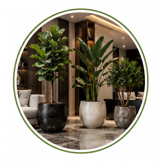 Cây Nội Thất Cao Cấp Tạo Điểm Nhấn Sang Trọng Cho Không Gian